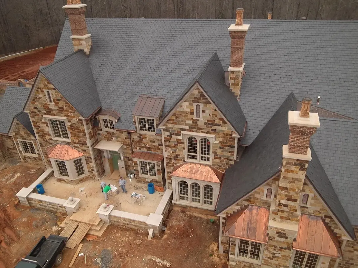 Craftsman Roofing Slate Roof Repair project in Mount Bethel